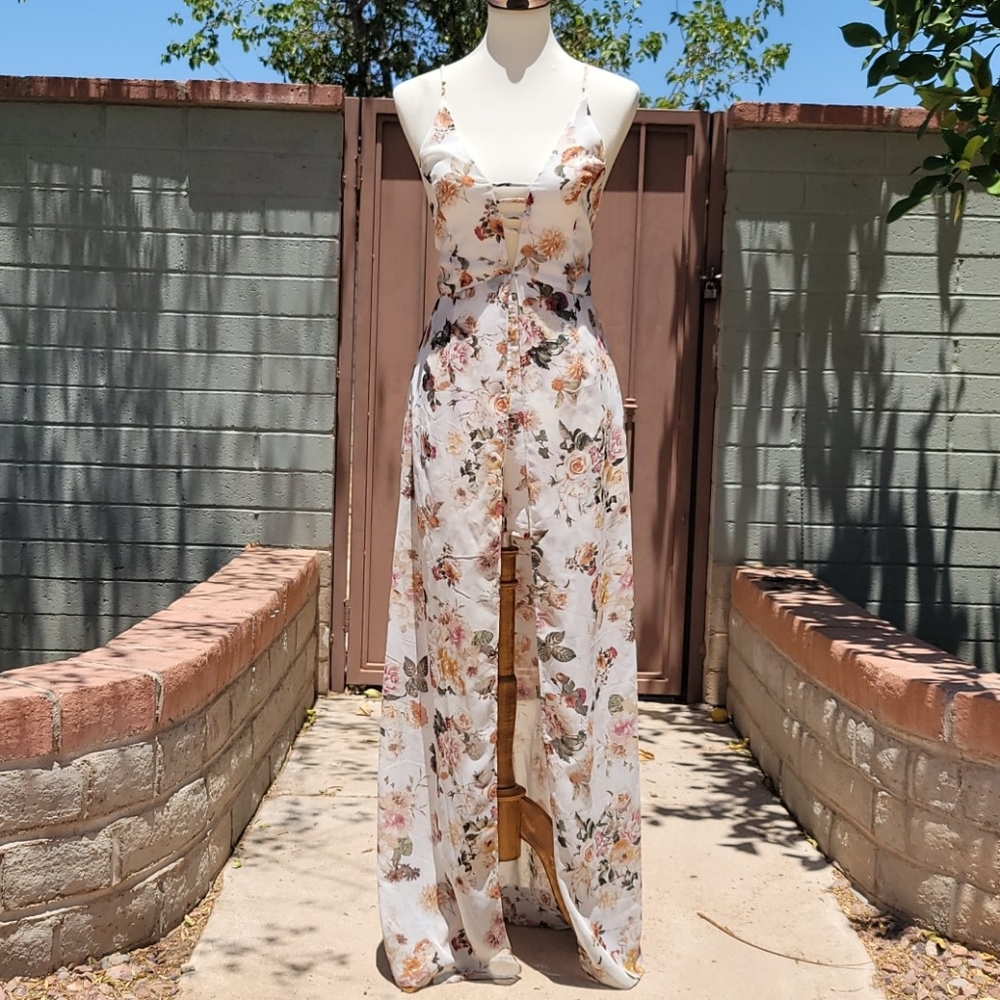 Mind Code floral romper